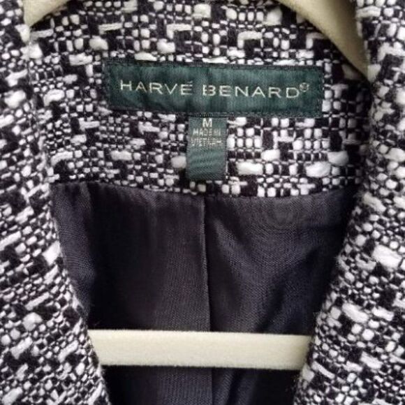 Harve Bernard (Vintage) Salt & Pepper Wool Tweed Blazer/Jacket  Size Medium - Picture 5 of 5